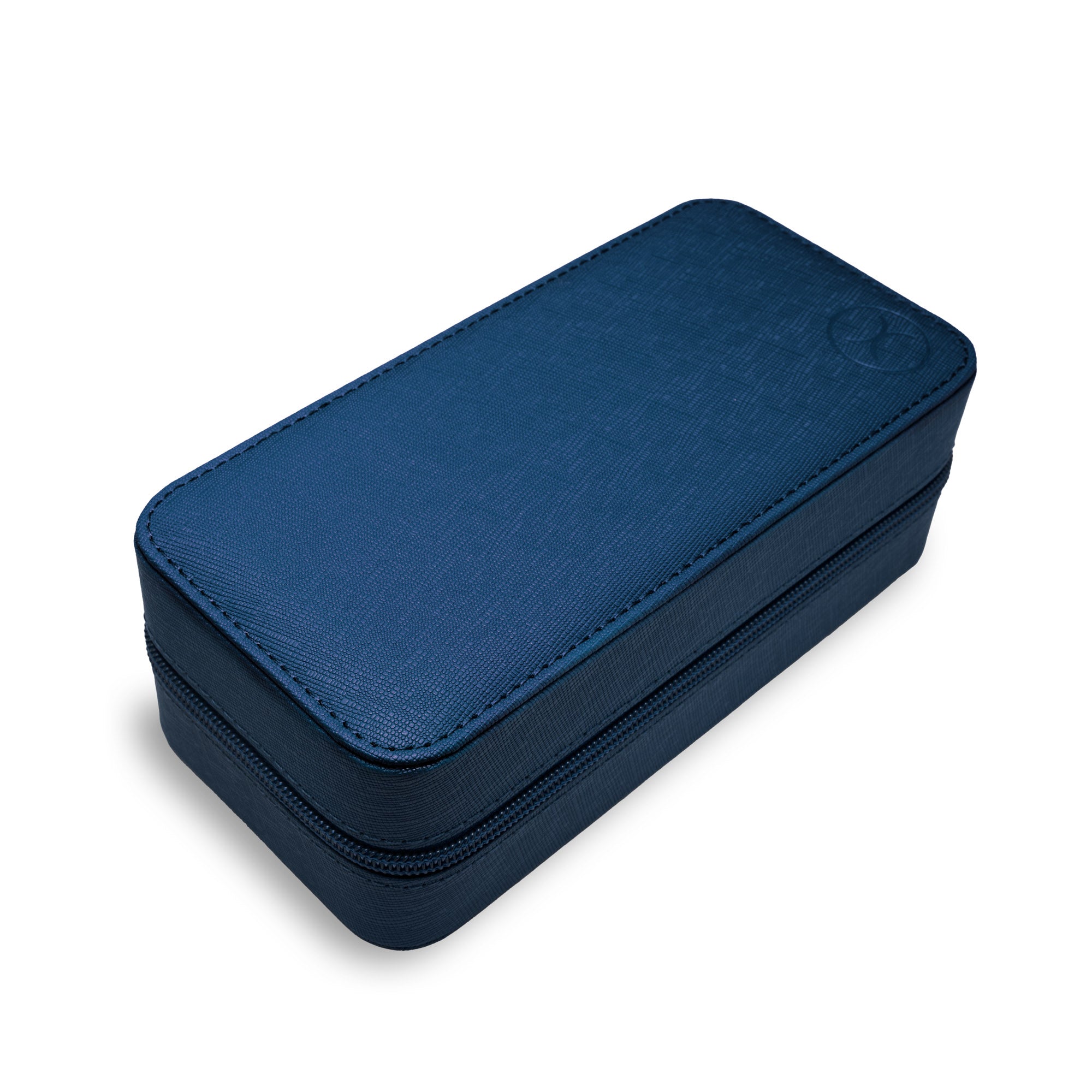Xeric Two-watch Prussian Blue Saffiano Carrying Case | Xeric Watches