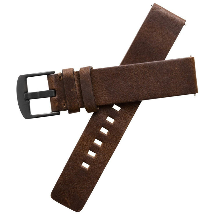 Xeric 20mm American Horween Dark Brown/Gun Leather Strap