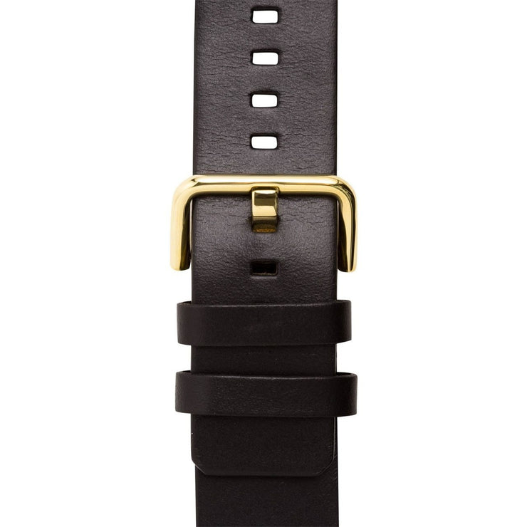 Xeric 24mm American Horween Black/Gold Leather Strap