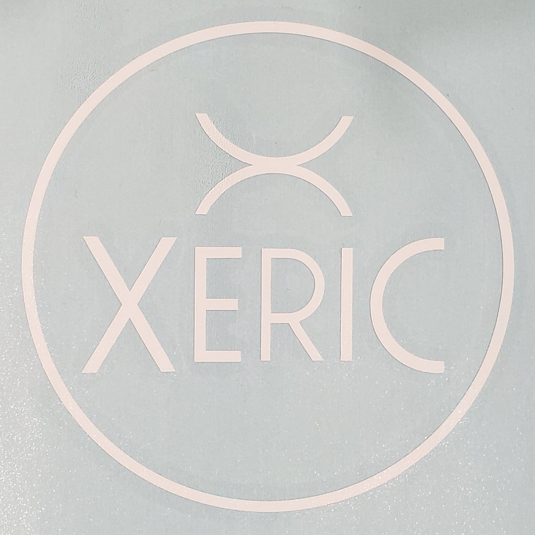 Xeric 4" Logo White Vinyl Sticker