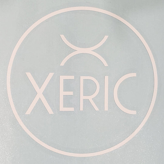 Xeric 4" Logo White Vinyl Sticker