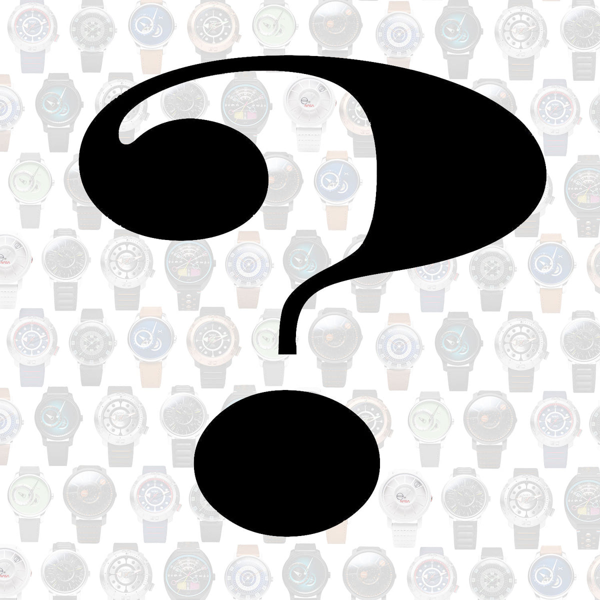 Xeric Mystery Automatic Watch unique watches men, shown in a collage with white watch faces and straps