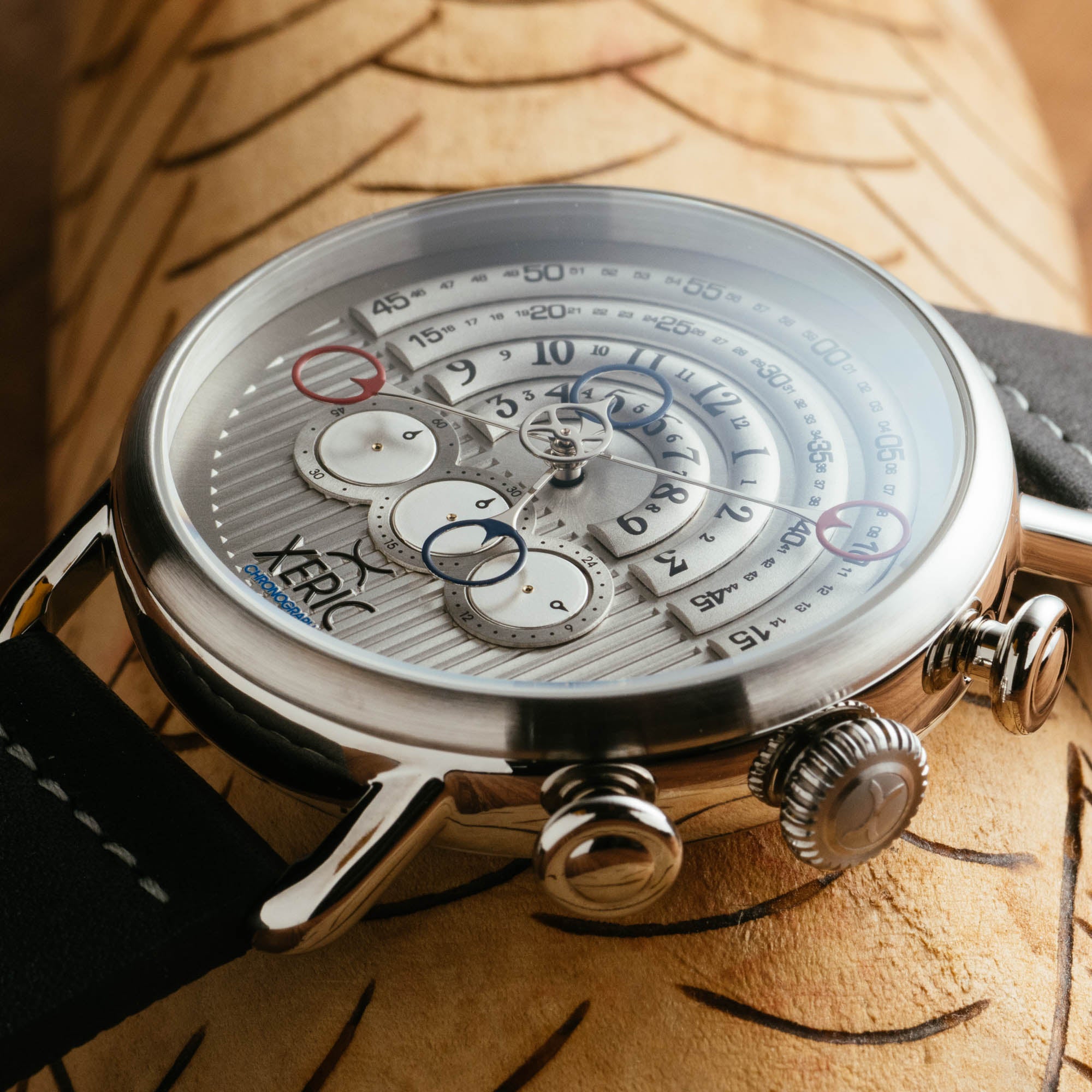 Halograph Chrono Sapphire Silver Gray | Xeric.com – Xeric Watches