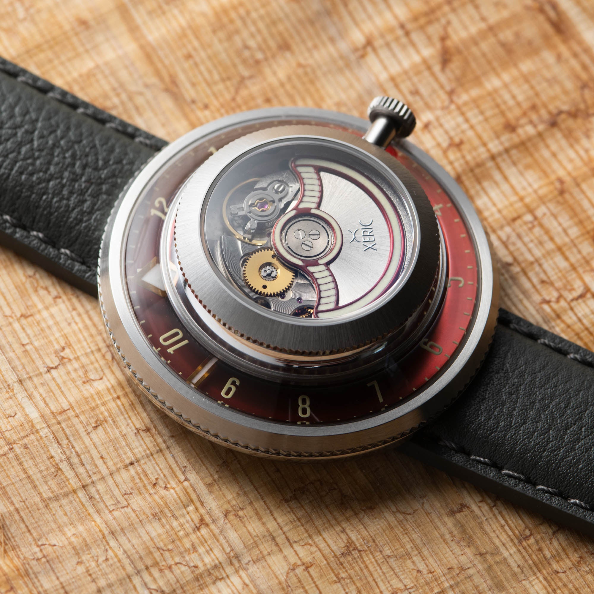 Invertor Automatic Oxblood Gray Limited Edition | Xeric.com