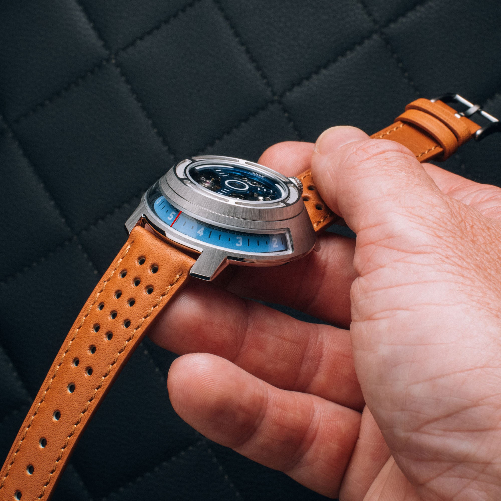 Invertor II Automatic Tan Blue | Xeric.com – Xeric Watches