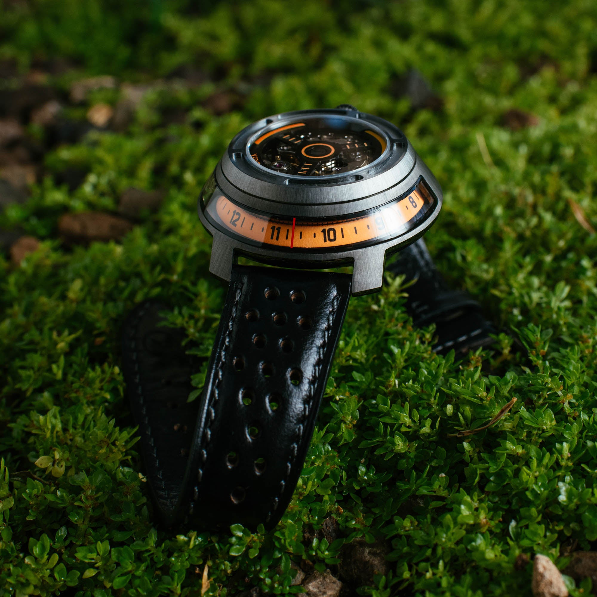 Invertor II Automatic Gunmetal Orange | Xeric.com – Xeric Watches