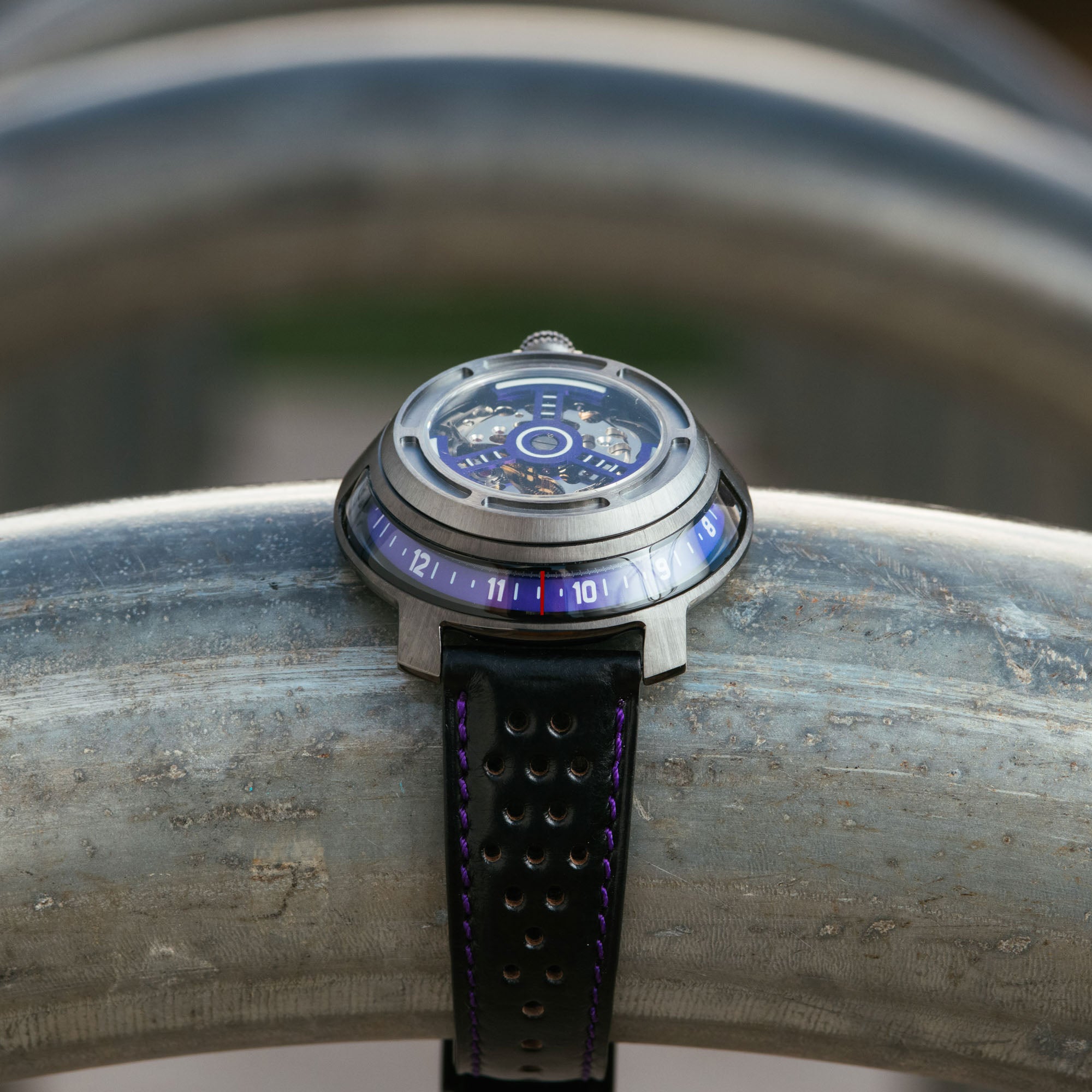 Invertor II Automatic Gunmetal Purple | Xeric.com – Xeric Watches