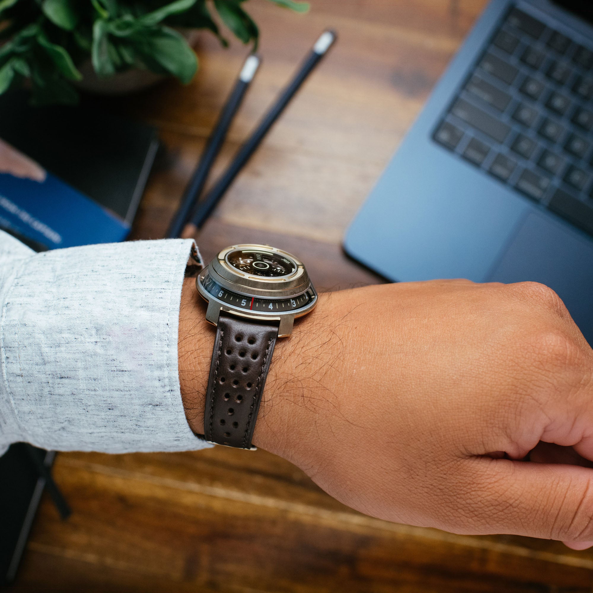 Invertor II Automatic Khaki Coffee | Xeric.com – Xeric Watches