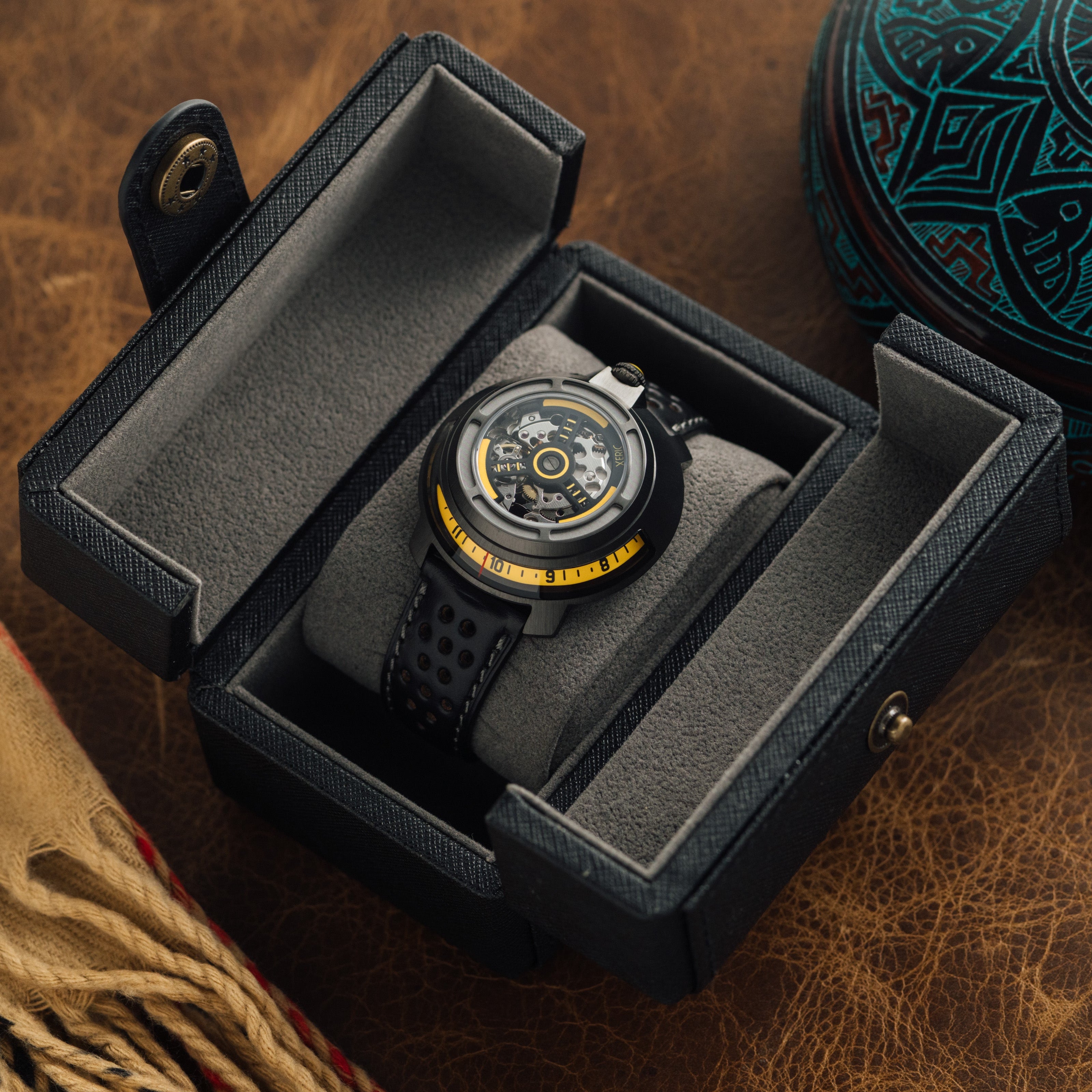 Invertor II Automatic Neon Yellow Lume | Xeric.com – Xeric Watches