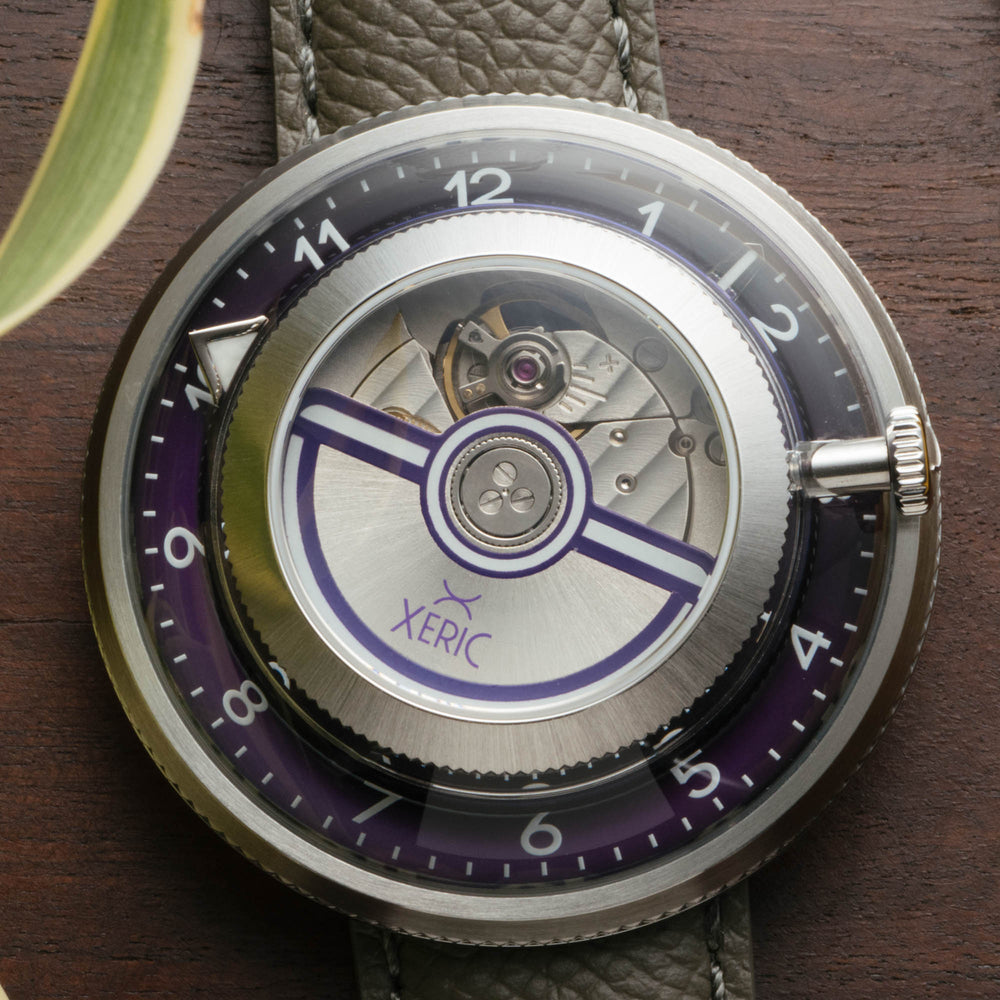 Invertor Automatic Deep Purple Limited Edition Xeric watches men unique automatic wristwatch with inverted movement module