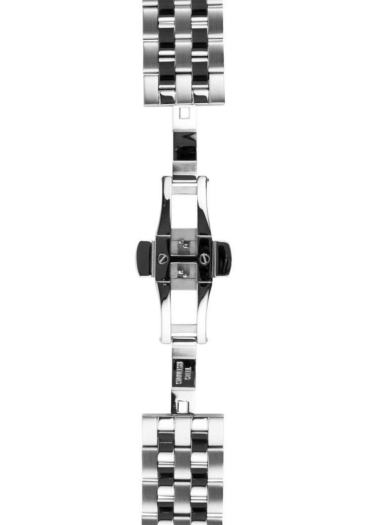 Xeric 20mm Silver Polished Stainless Steel Strap