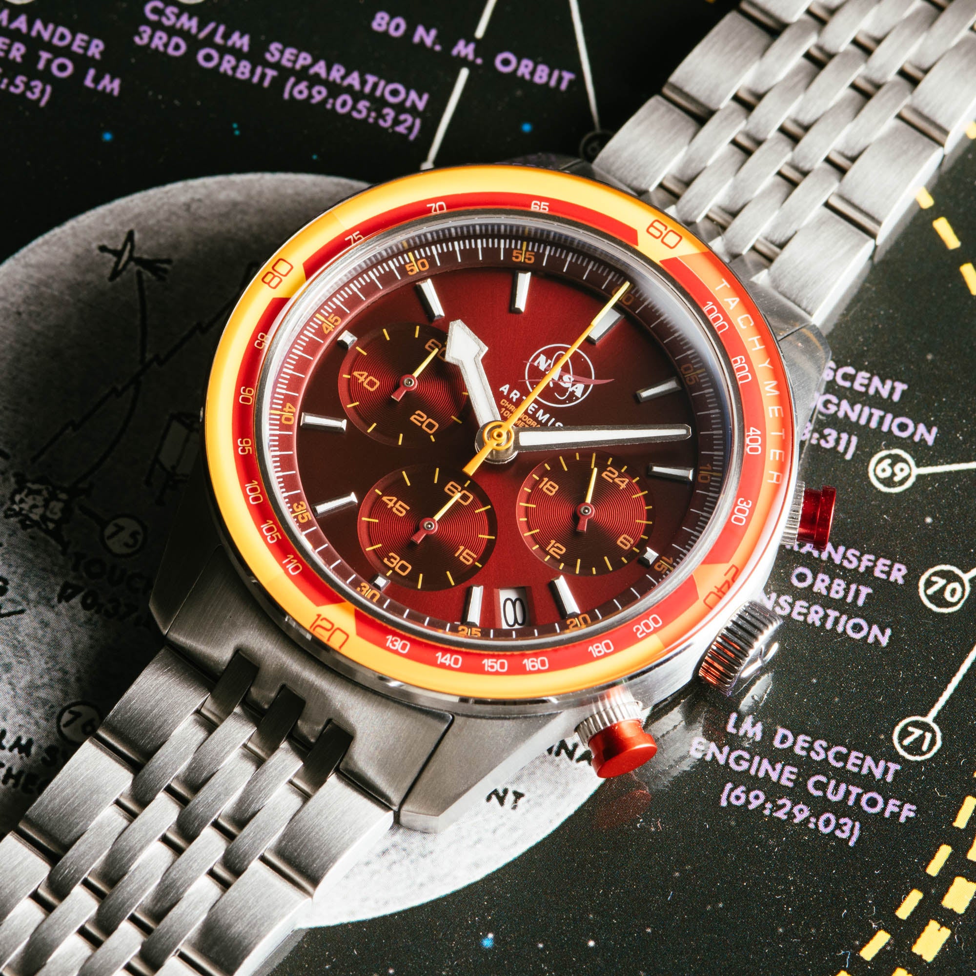 NASA Artemis Chrono Afterburn Limited Edition | Xeric.com – Xeric