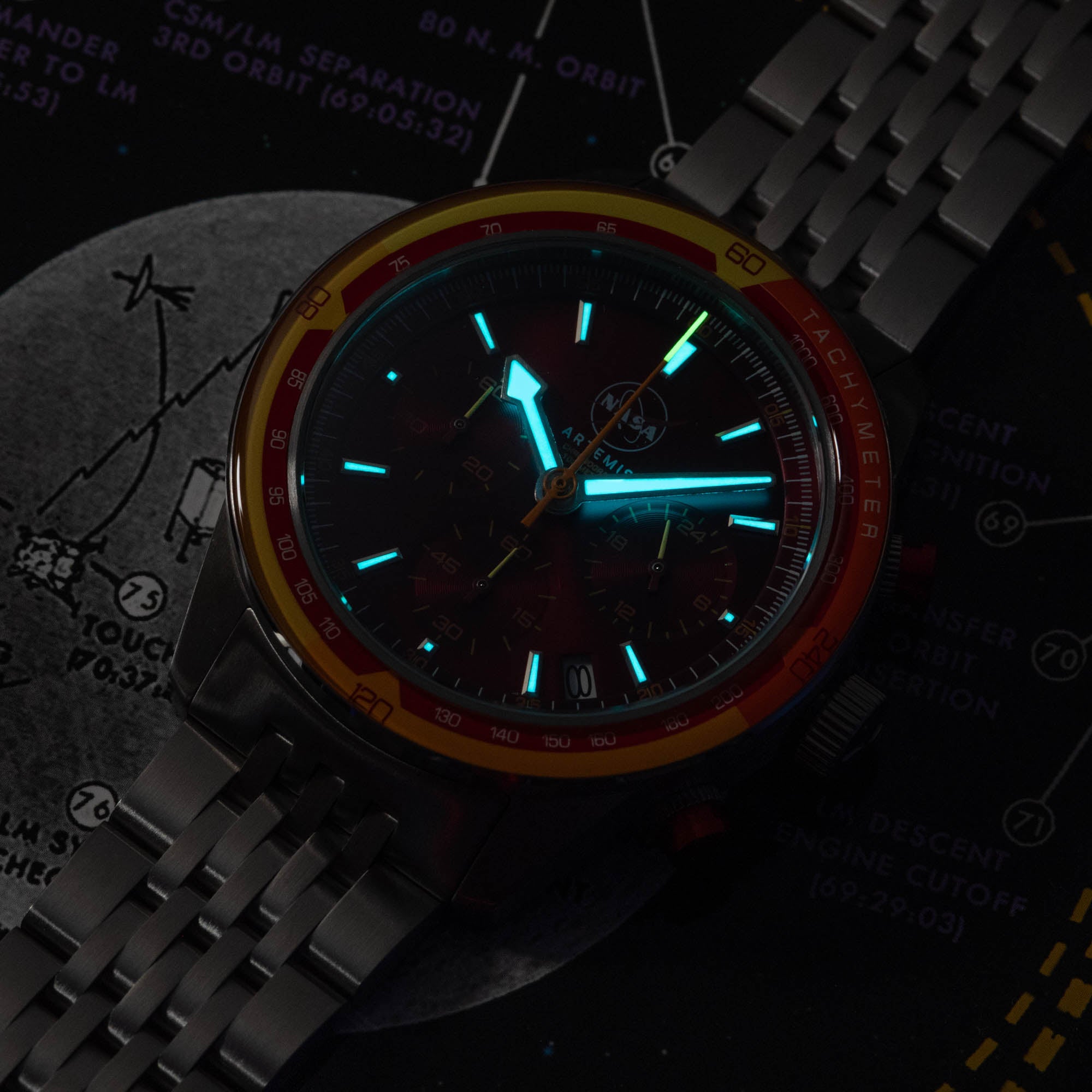 NASA Artemis Chrono Afterburn Limited Edition | Xeric.com – Xeric