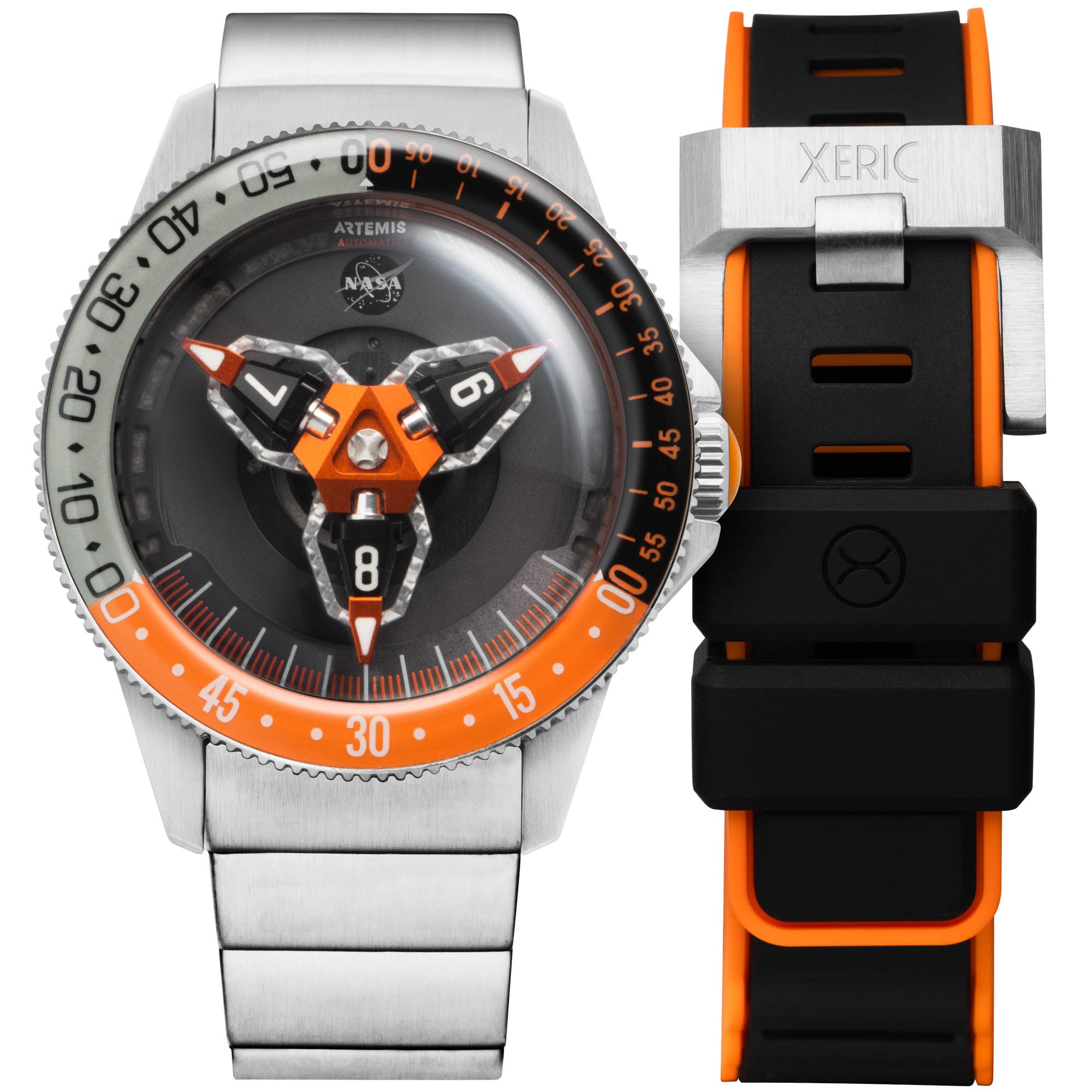NASA Artemis Tumbler Automatic Afterburn | Xeric.com – Xeric Watches