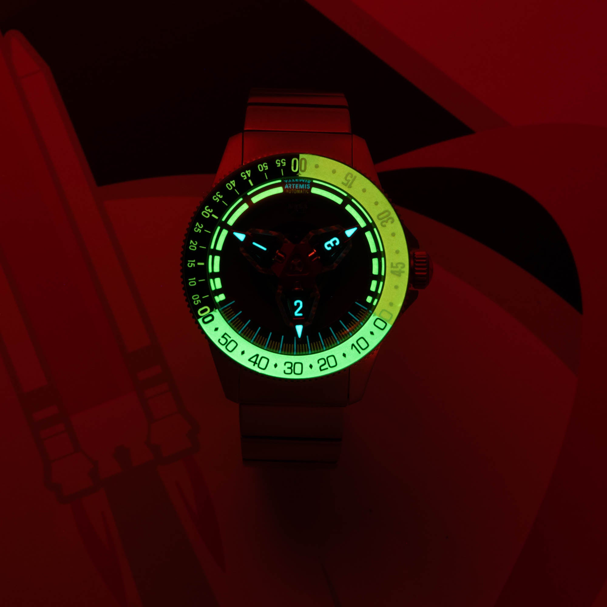 NASA Artemis Tumbler Automatic Afterburn | Xeric.com – Xeric Watches