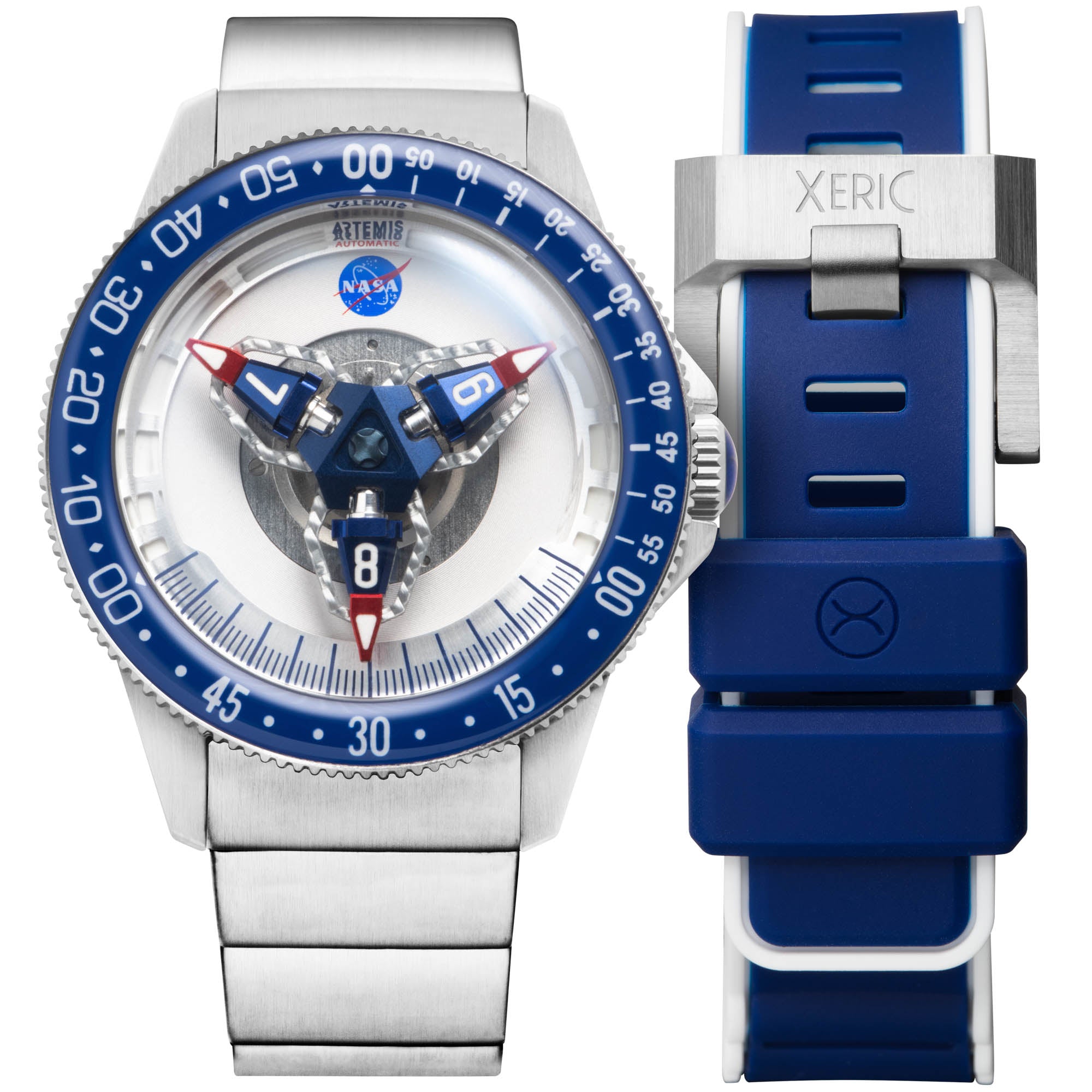 リシェスプレミアム NASA Artemis Tumbler Automatic Insignia | Xeric.com – Xeric Watches