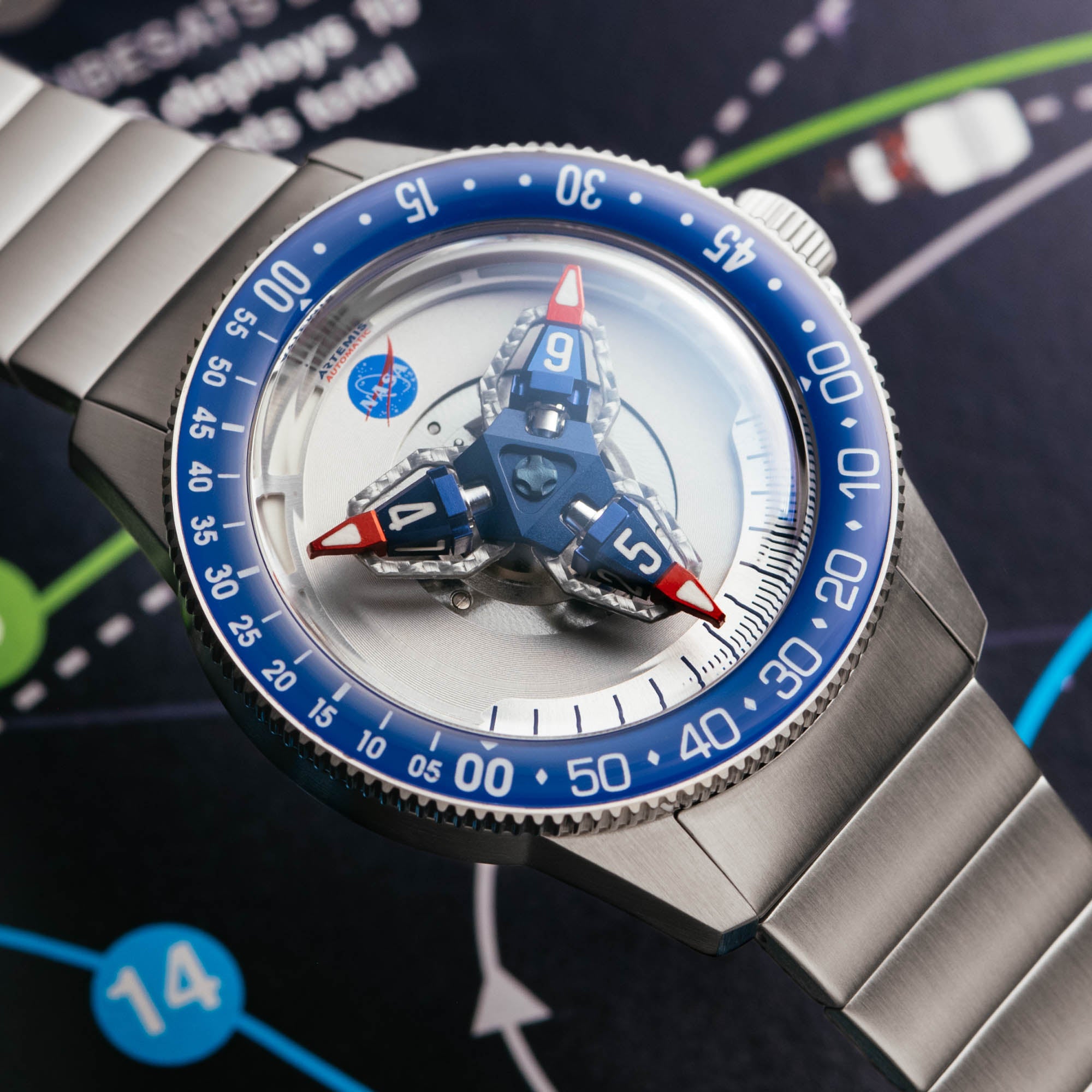 NASA Artemis Tumbler Automatic Insignia | Xeric.com – Xeric Watches