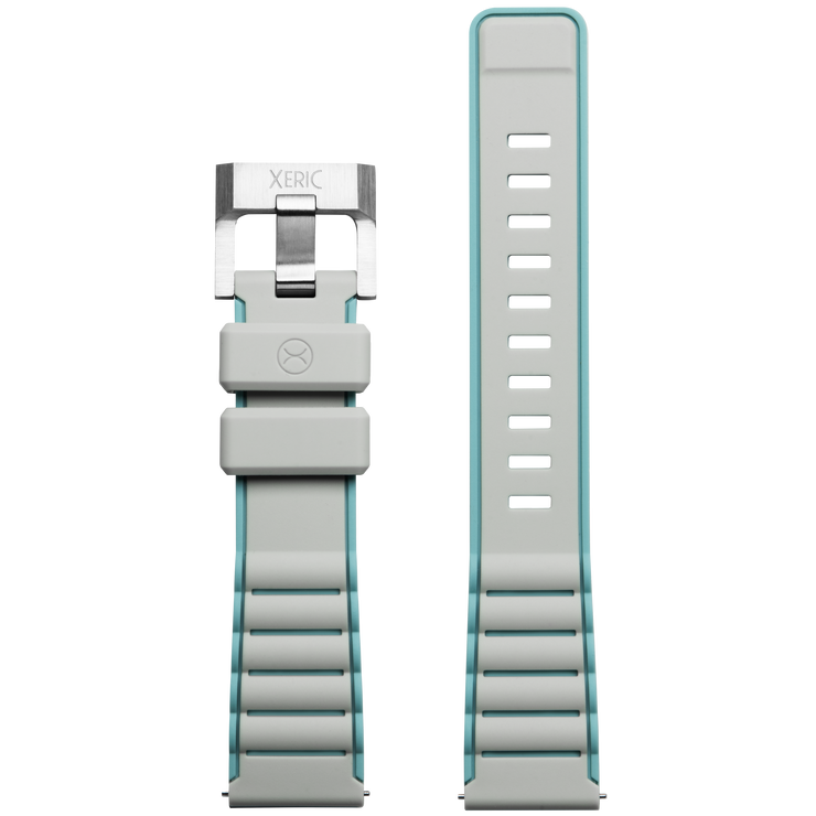 Xeric 20mm Gray Teal Silicone Strap