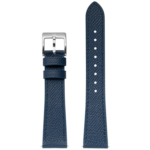 Xeric 20mm Saffiano Blue Leather Strap Silver Buckle featured image