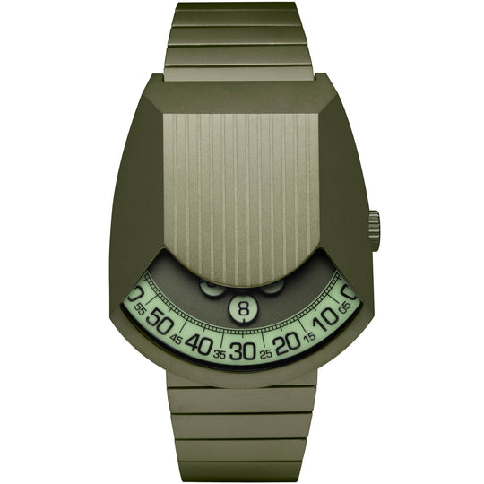 Retronaut Automatic Wandering Hour Matte Green
