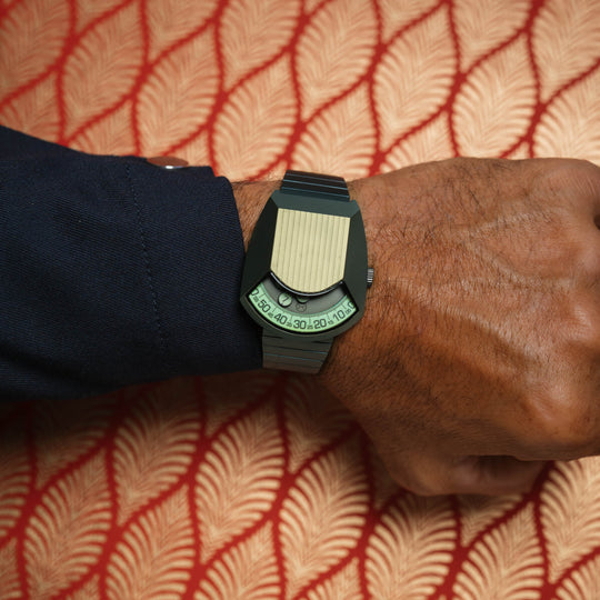 Retronaut Automatic Wandering Hour Matte Green