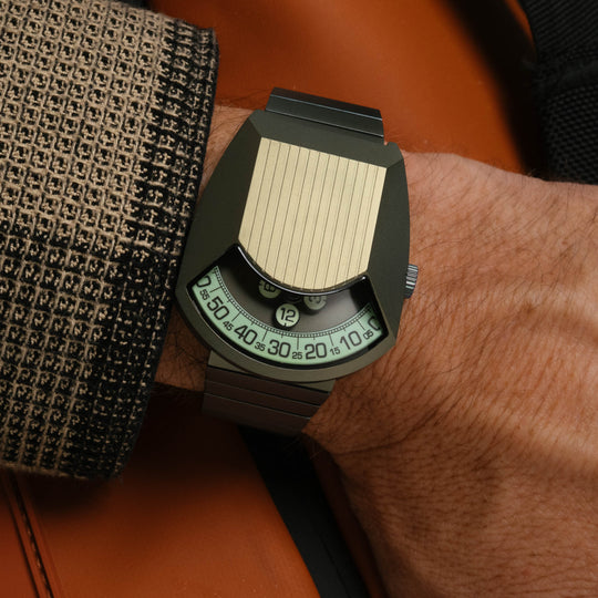 Retronaut Automatic Wandering Hour Matte Green