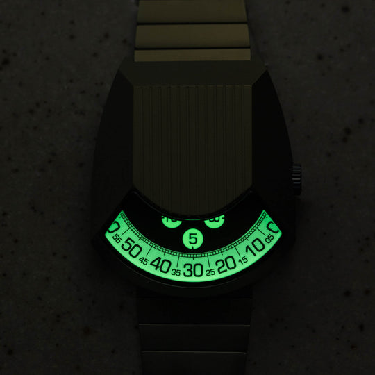 Retronaut Automatic Wandering Hour Matte Green