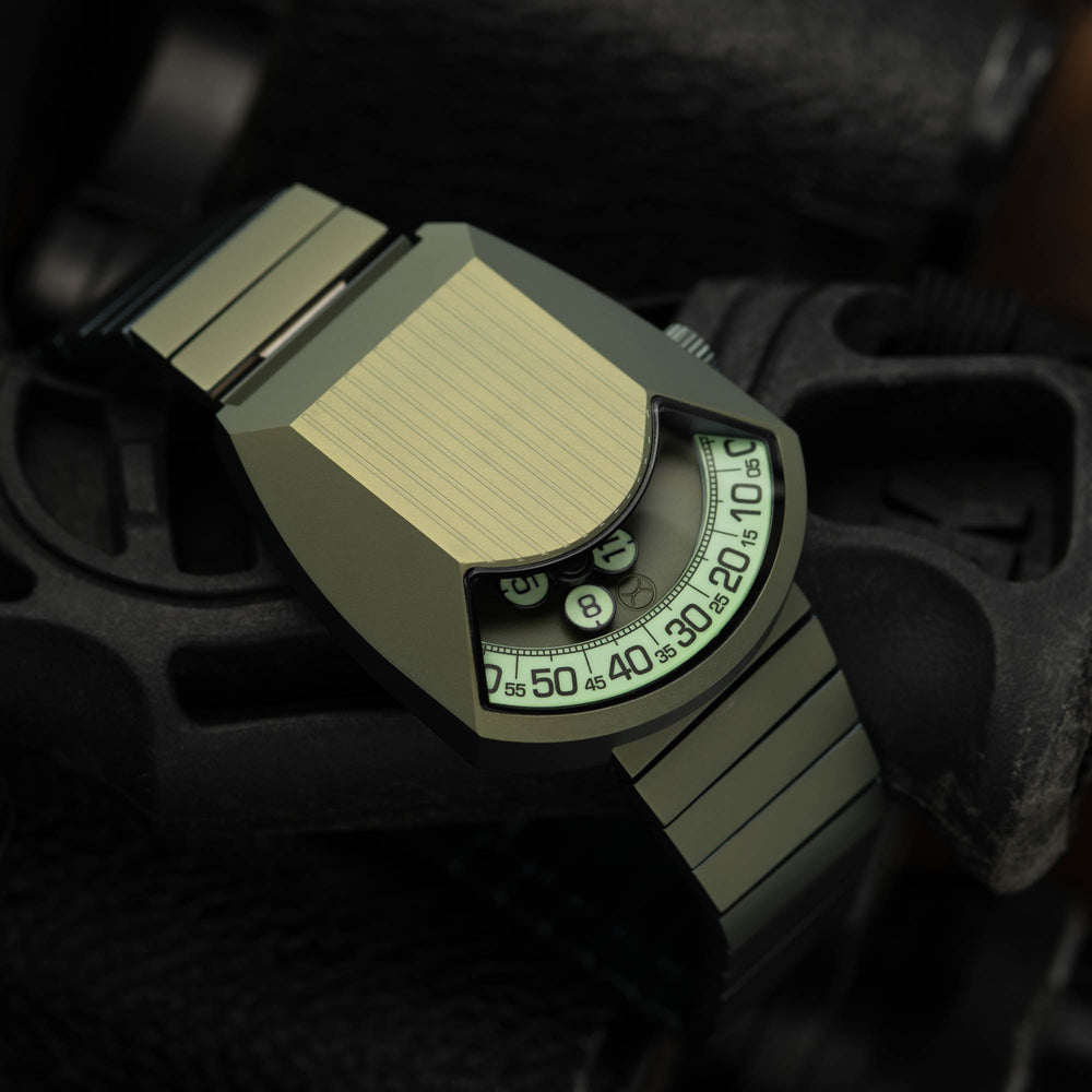 Retronaut Automatic Wandering Hour Matte Green