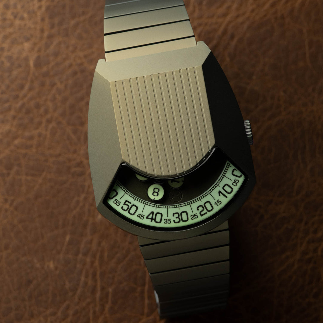 Retronaut Automatic Wandering Hour Matte Green