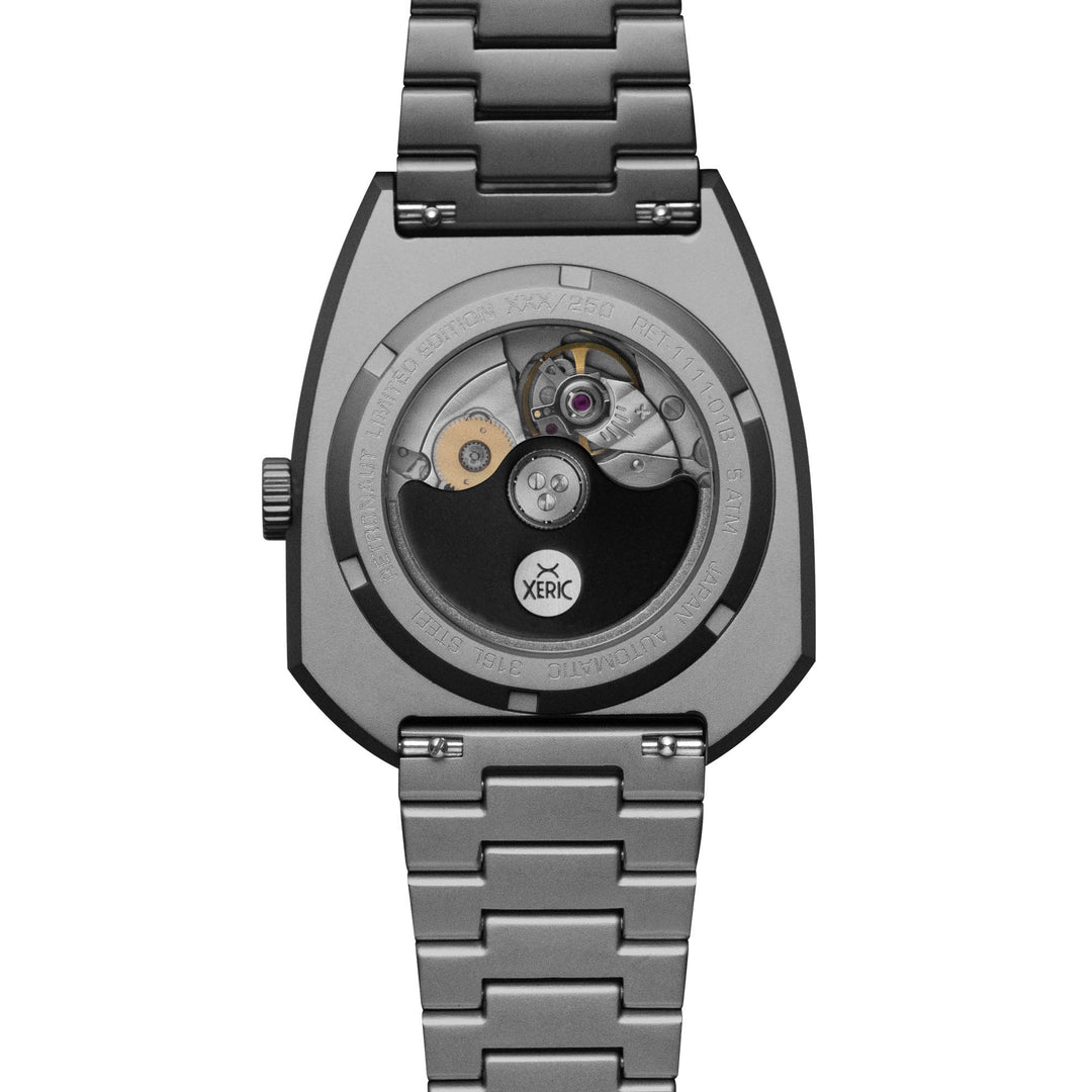 Retronaut Automatic Wandering Hour Matte Gunmetal Orange