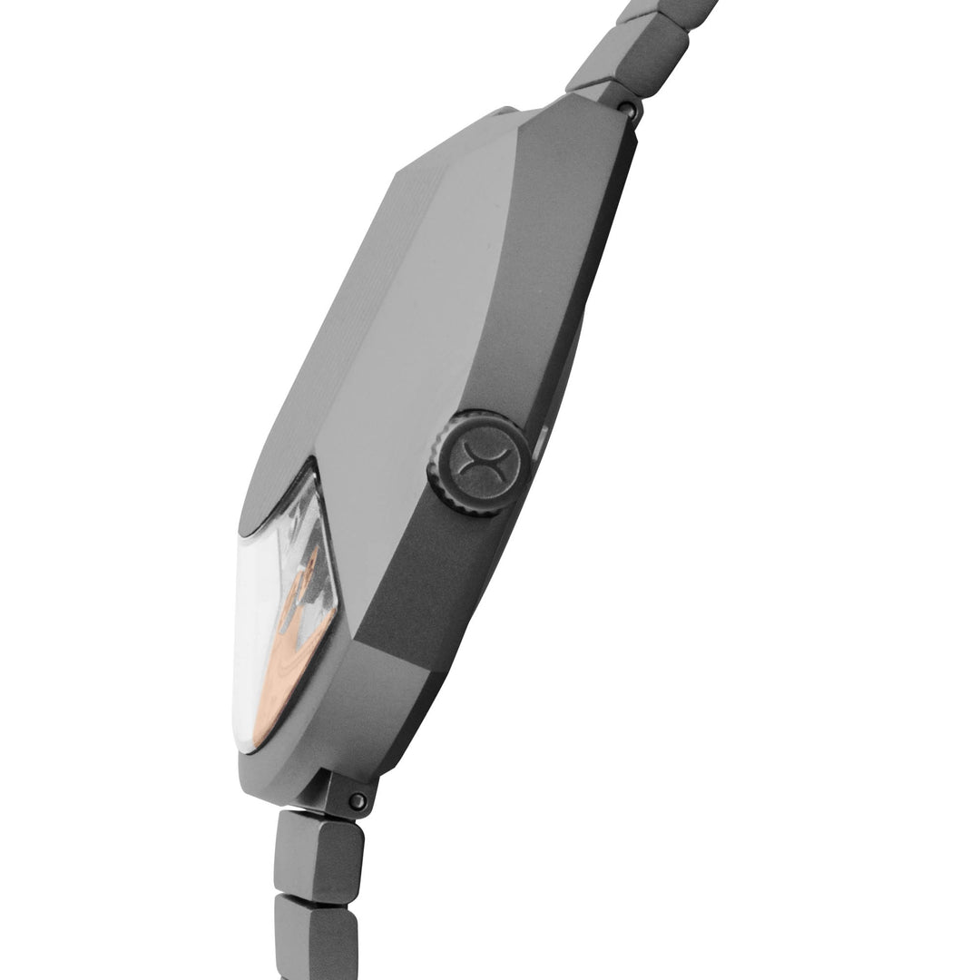 Retronaut Automatic Wandering Hour Matte Gunmetal Orange