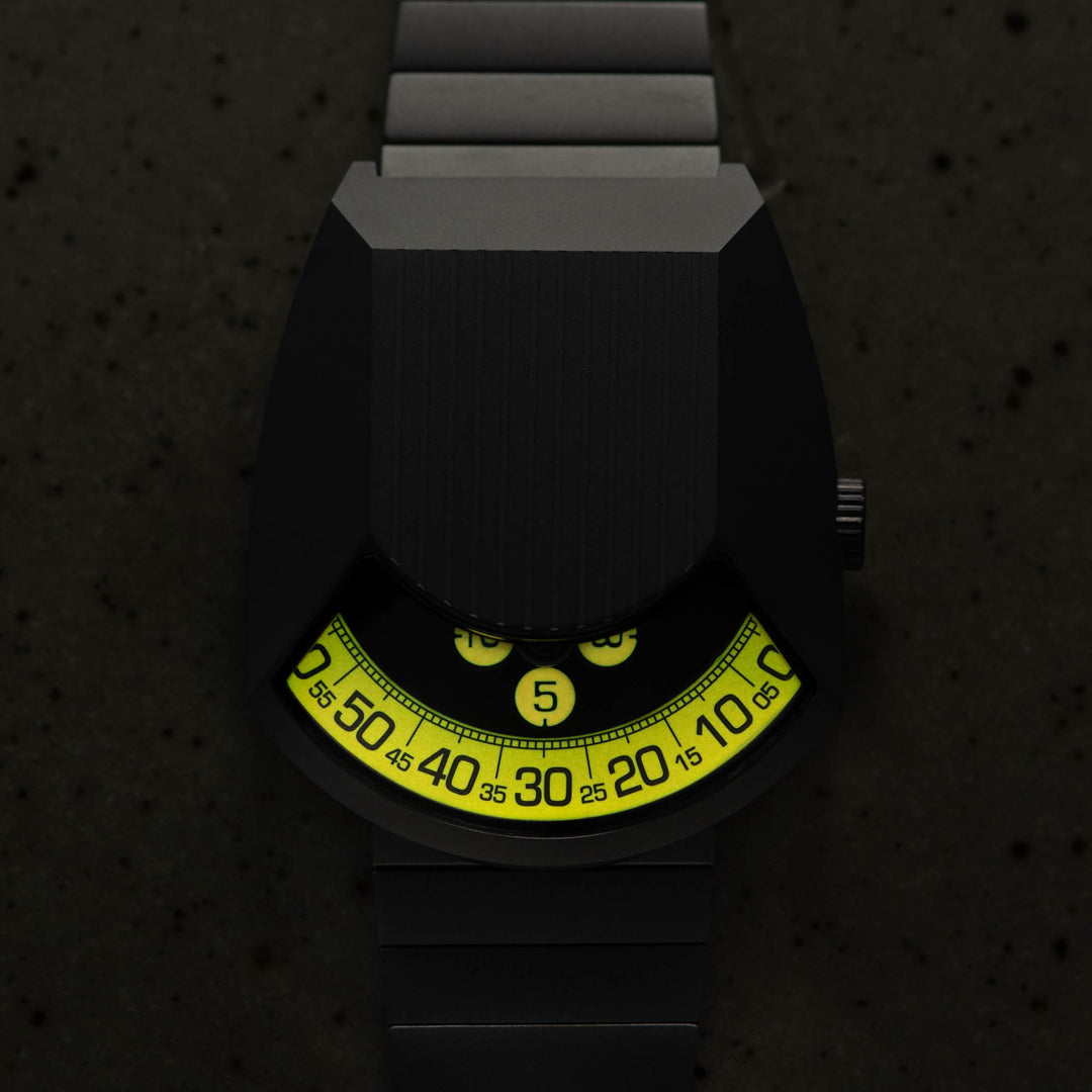 Retronaut Automatic Wandering Hour Matte Gunmetal Orange