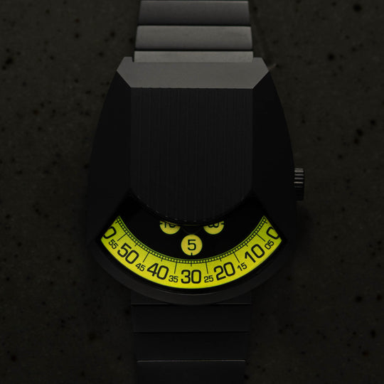 Retronaut Automatic Wandering Hour Matte Gunmetal Orange