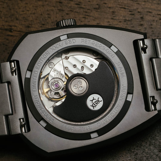 Retronaut Automatic Wandering Hour Matte Gunmetal Orange