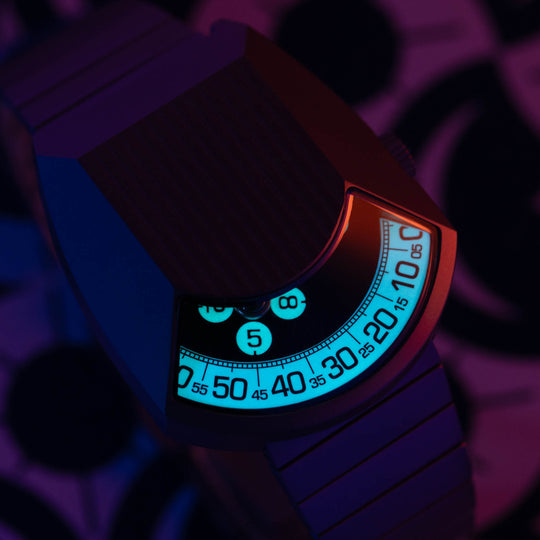 Retronaut Automatic Wandering Hour Matte Steel Blue