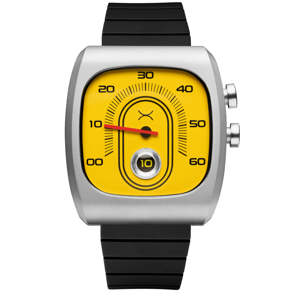 希少★英ヴィンテージ JAJパイレックス 計量カップ イエロー 60-70s Retroscope Jump Hour Caution Yellow | Xeric.com – Xeric Watches