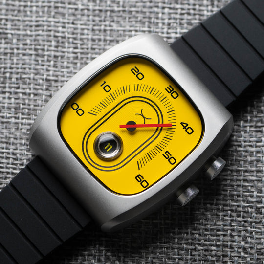 Retroscope Jump Hour Caution Yellow