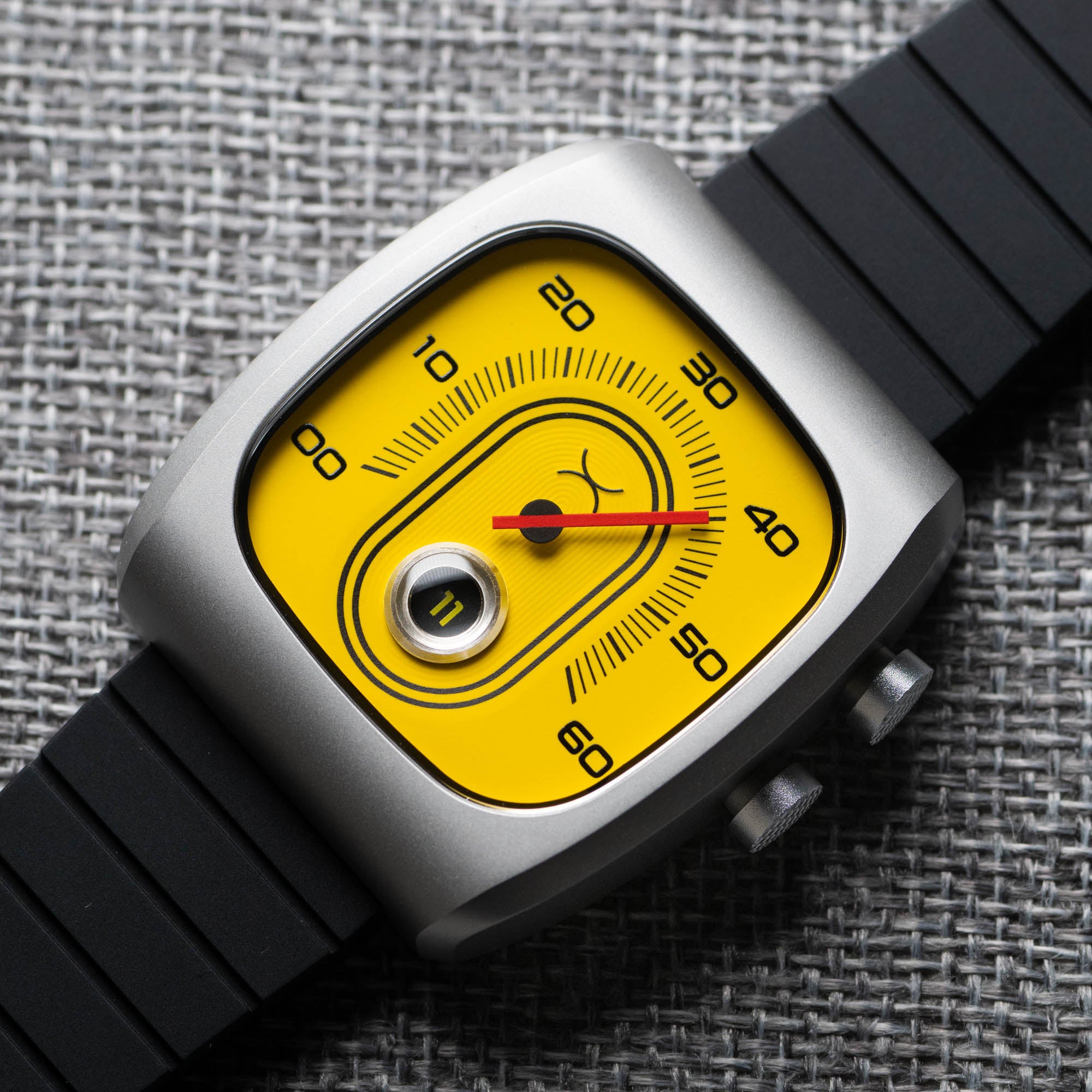 Retroscope Jump Hour Caution Yellow | Xeric.com – Xeric Watches
