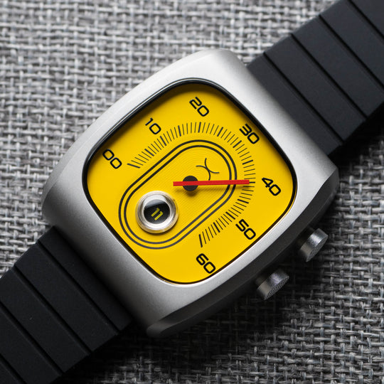 Retroscope Jump Hour Caution Yellow