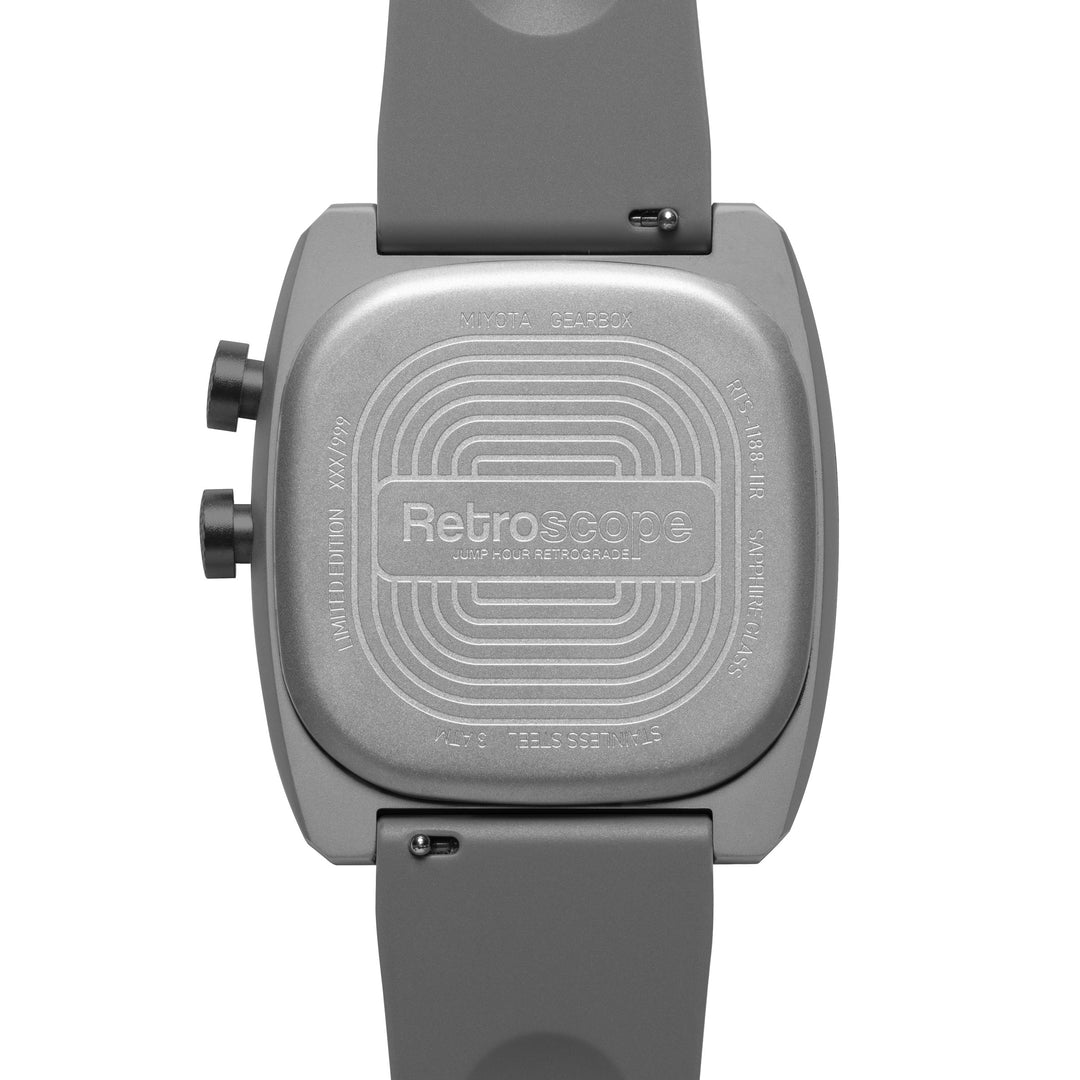 Retroscope Jump Hour Gray Yellow