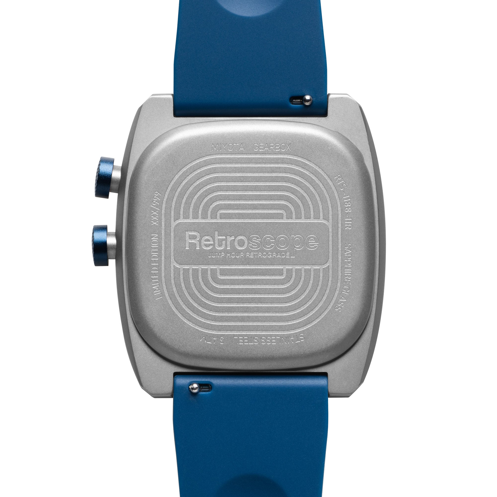 Retroscope Jump Hour Navy | Xeric.com – Xeric Watches