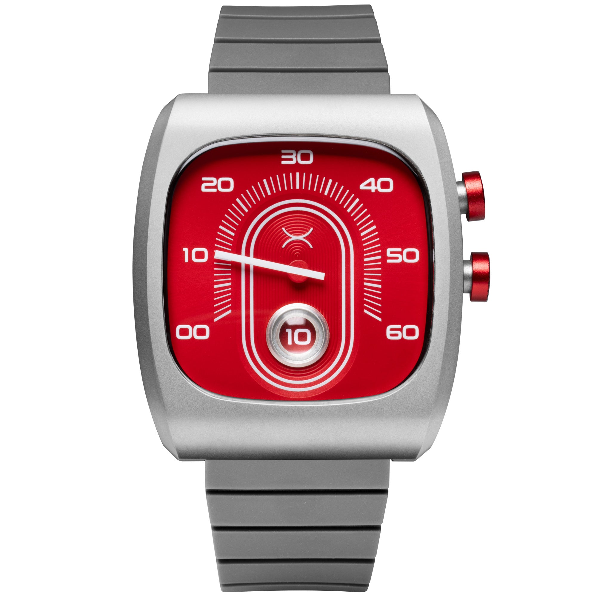 Retroscope Jump Hour Red | Xeric.com – Xeric Watches