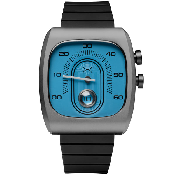 Retroscope Jump Hour Slate Blue | Xeric.com – Xeric Watches