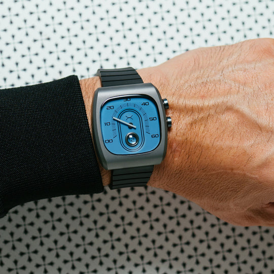Retroscope Jump Hour Slate Blue