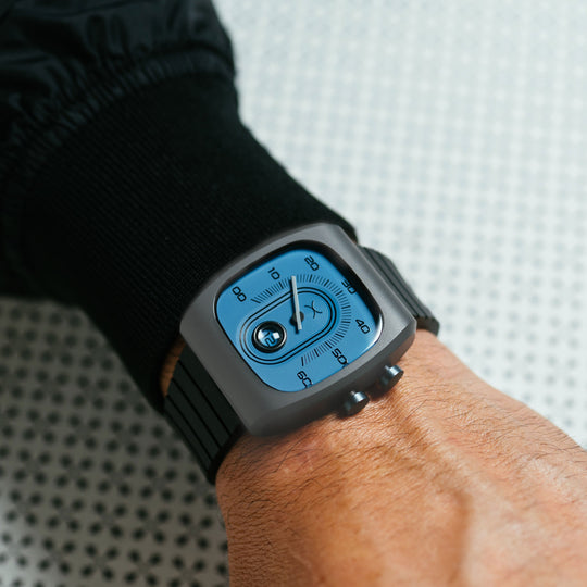 Retroscope Jump Hour Slate Blue