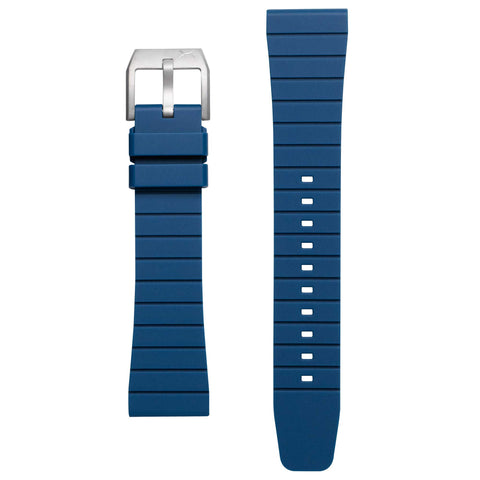 Xeric 22mm Retro Rubber Blue Strap featured image