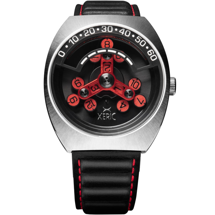 Scrambler Automatic Wandering Hour Silver Black Red