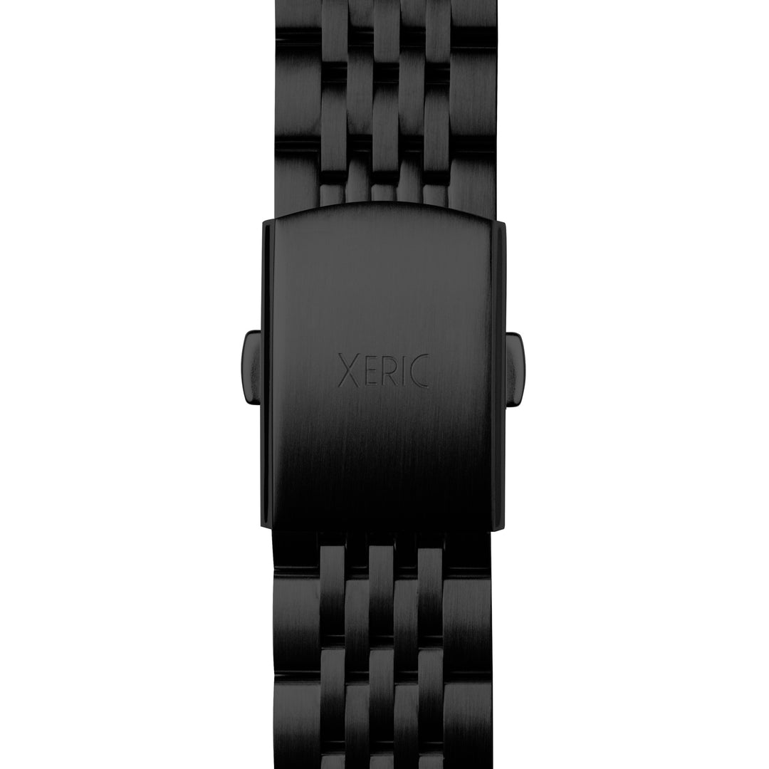 Xeric 20mm Brushed Black 7-Link Stainless Steel Strap