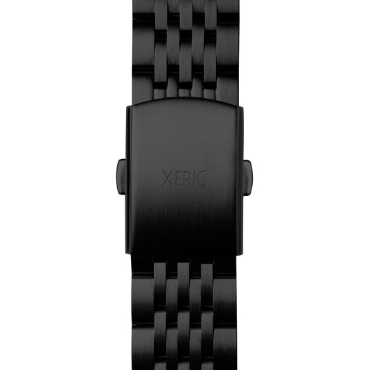 Xeric 20mm Brushed Black 7-Link Stainless Steel Strap