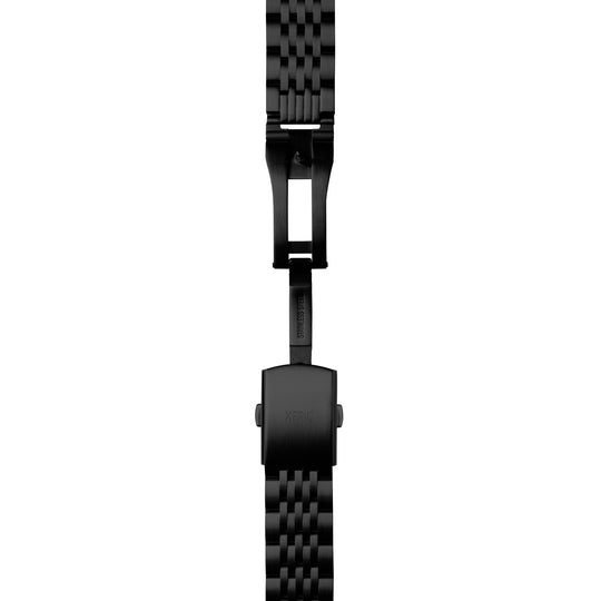 Xeric 20mm Brushed Black 7-Link Stainless Steel Strap